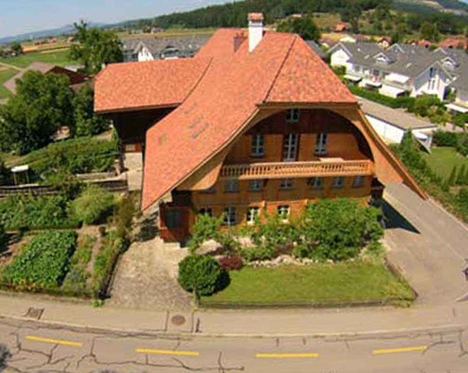 Kornspyber und Bauernhof